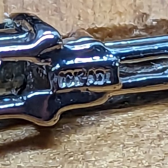 Deep stormy blue Sapphires in square cut and 10k white gold **last chance** - Picture 6 of 6